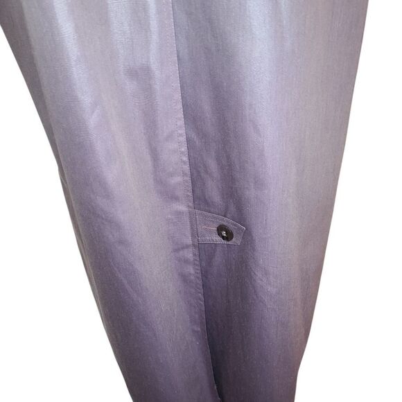 London Fog sz 8 reg Stylish Purple Long Coat with removable liner - Picture 5 of 16